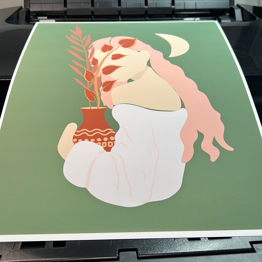 Wall Art Boho Woman Print Poster Illustration Unframed - Picture 16 of 17